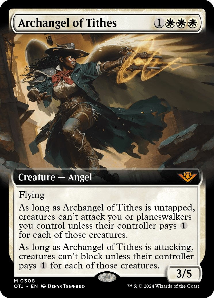 Archangel of Tithes (Extended Art) (308) [OTJ] - MTG Single