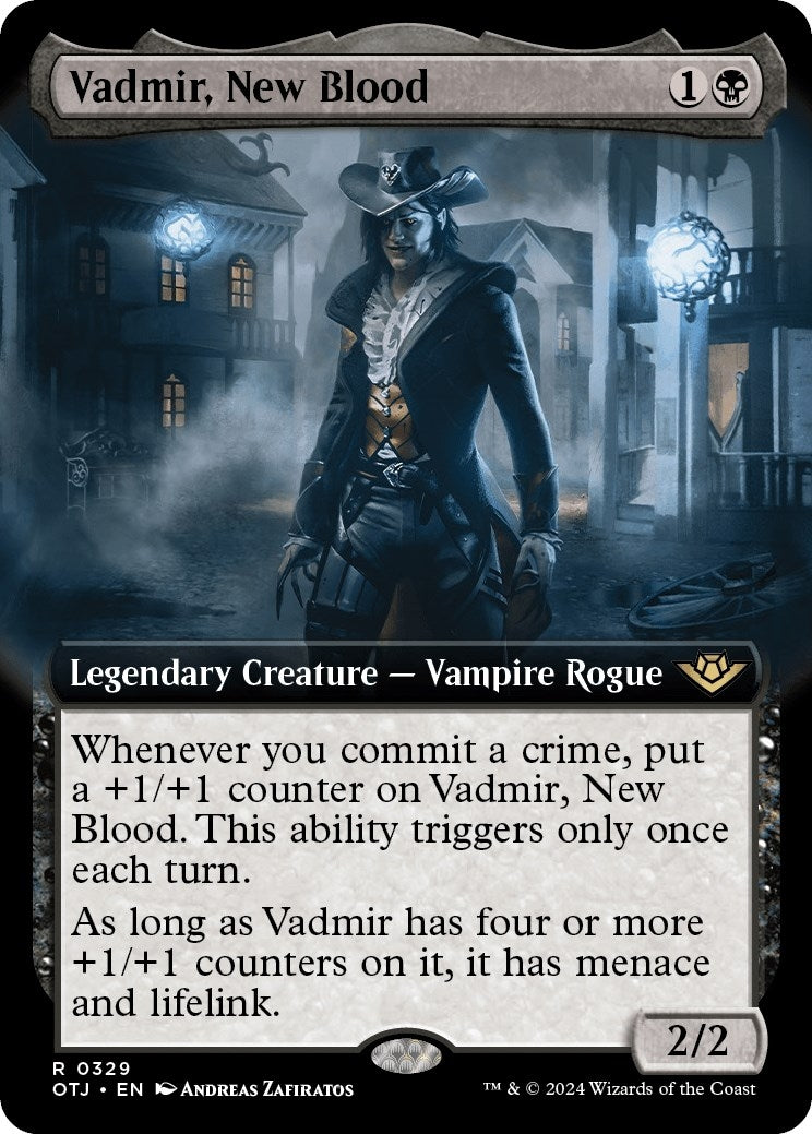Vadmir New Blood (Extended Art) (329) [OTJ] - MTG Single