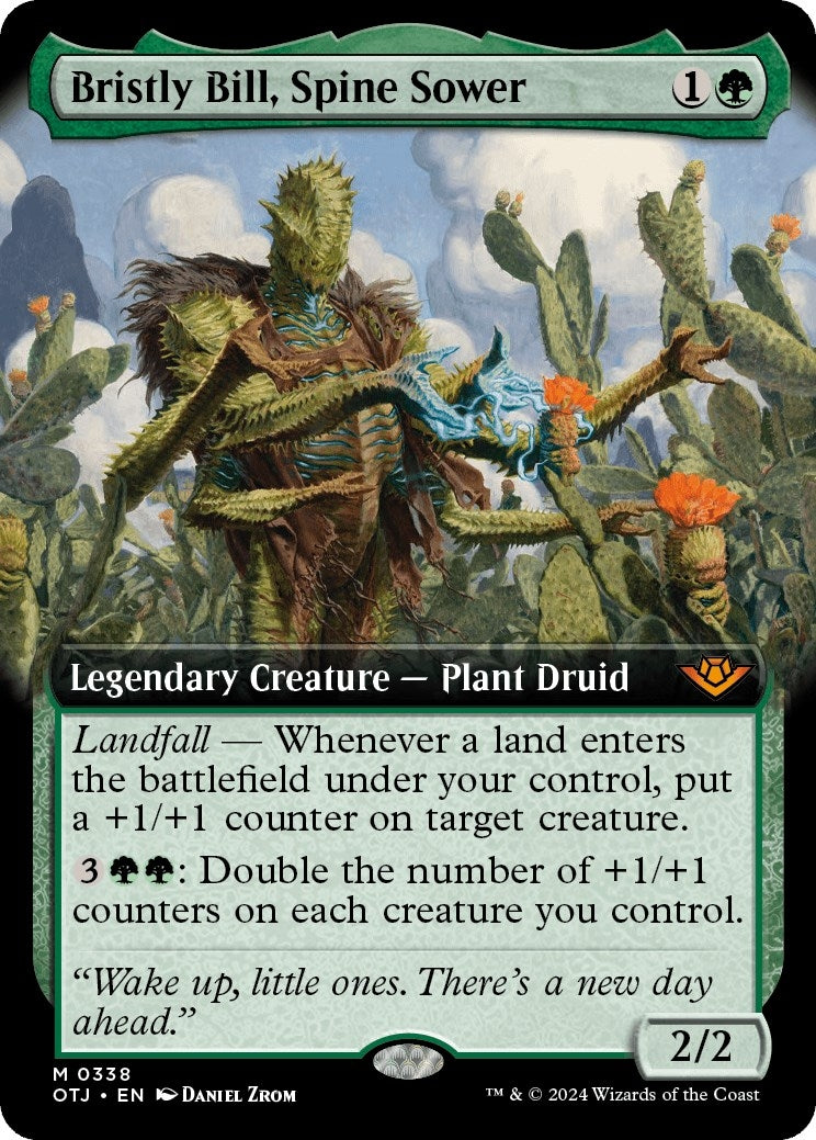 Bristly Bill Spine Sower (Extended Art) (338) [OTJ] - MTG Single