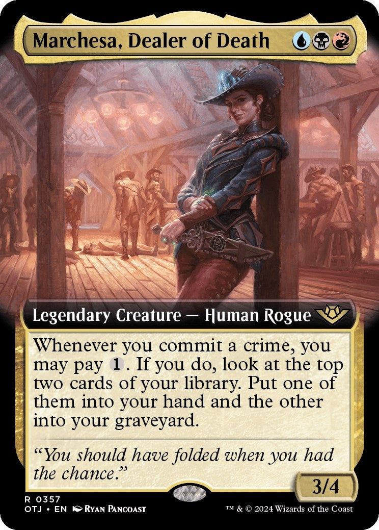 Marchesa Dealer of Death (Extended Art) (357) [OTJ] - MTG Single