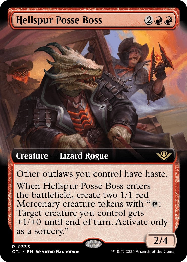 Hellspur Posse Boss (Extended Art) (333) [OTJ] - MTG Single