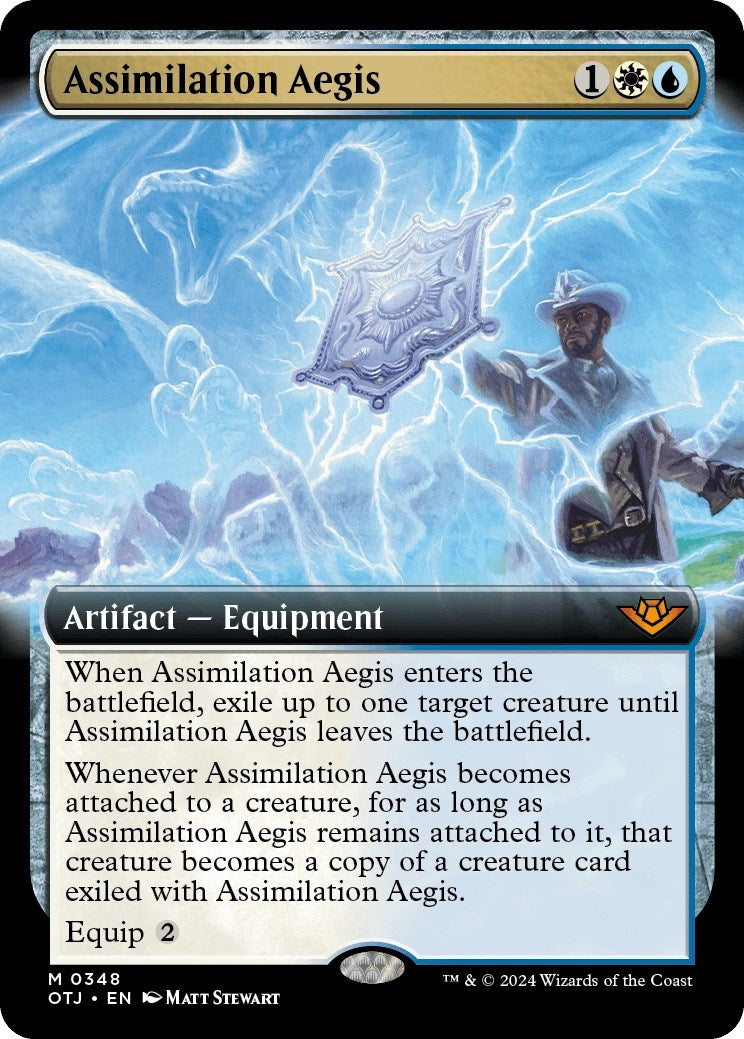 Assimilation Aegis (Extended Art) (348) [OTJ] - MTG Single