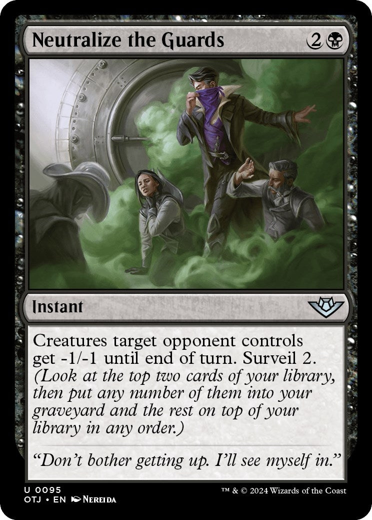 Neutralize the Guards (95) [OTJ] - MTG Single