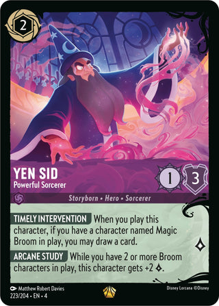 Yen Sid - Powerful Sorcerer (223/204) (223) (Q1) - Disney Lorcana Single