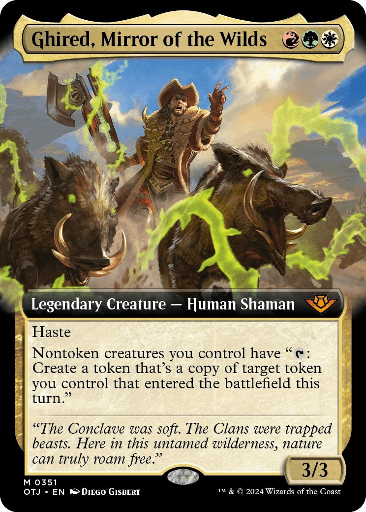 Ghired Mirror of the Wilds (Extended Art) (351) [OTJ] - MTG Single
