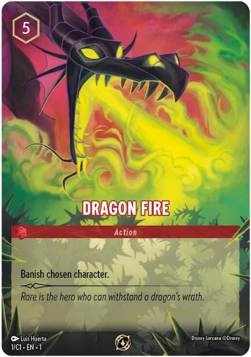 Dragon Fire (1) (DLPC) - Disney Lorcana Single