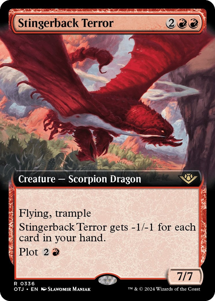 Stingerback Terror (Extended Art) (336) [OTJ] - MTG Single