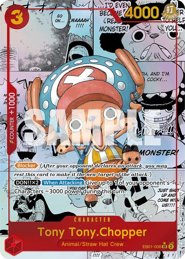 Tony Tony.Chopper (Alternate Art) (Manga) (1006) (EB-01) - One Piece Card Game Single