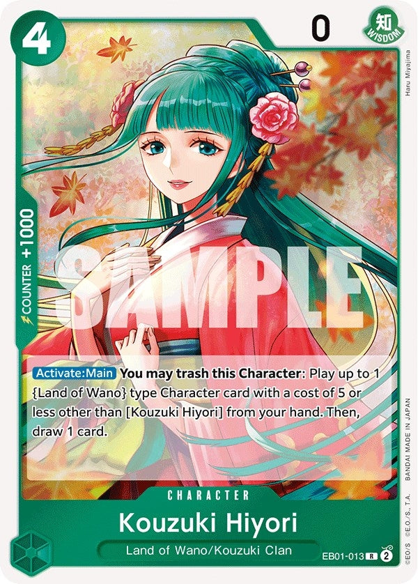 Kouzuki Hiyori (1013) (EB-01) - One Piece Card Game Single