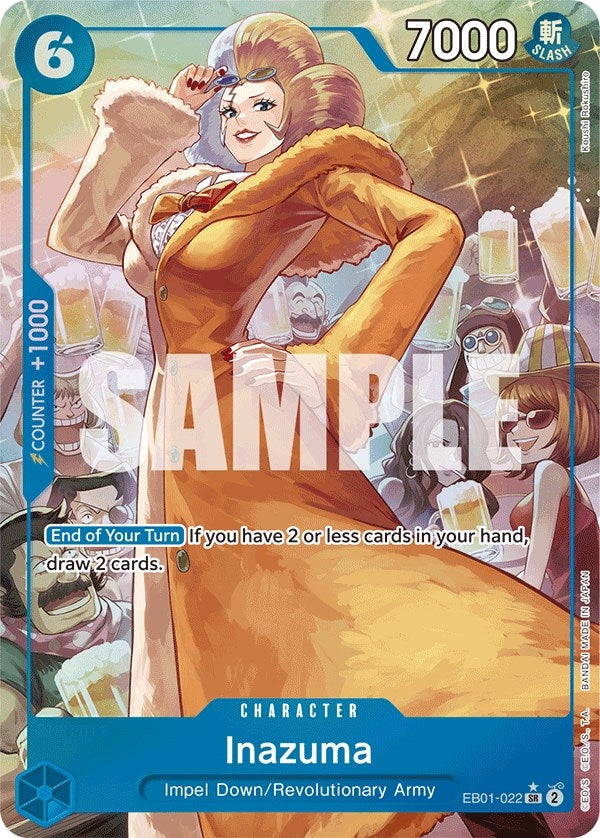 Inazuma (Alternate Art) (1022) (EB-01) - One Piece Card Game Single