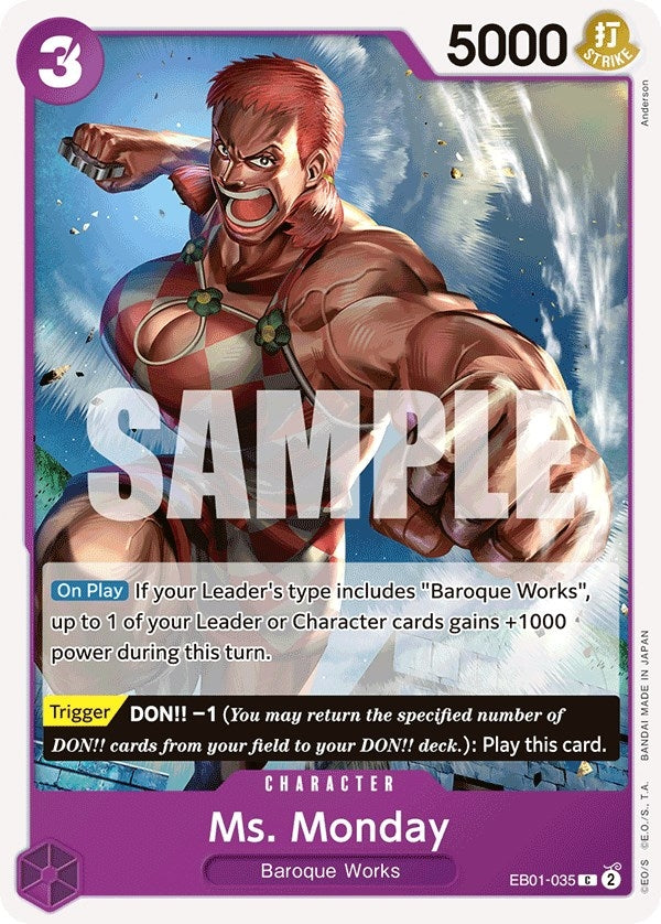 Ms. Monday (1035) (EB-01) - One Piece Card Game Single