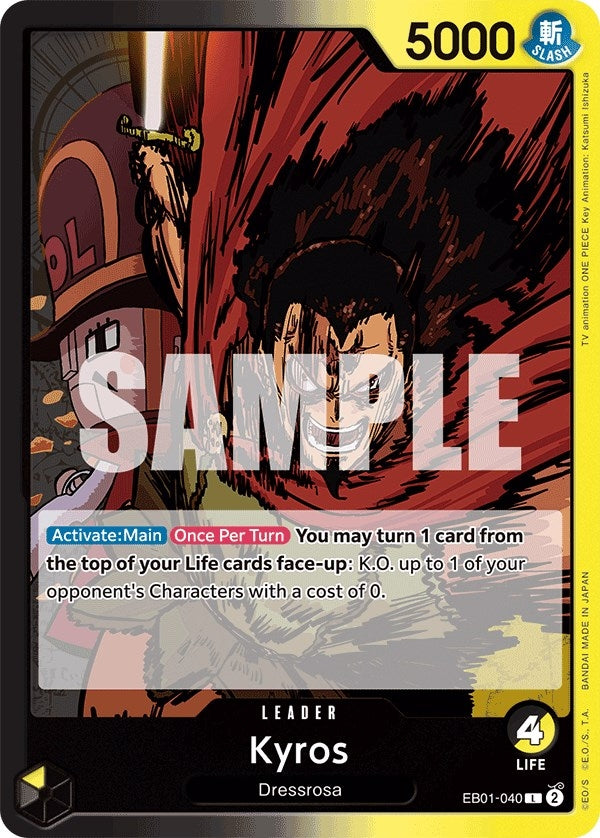 Kyros (1040) (EB-01) - One Piece Card Game Single