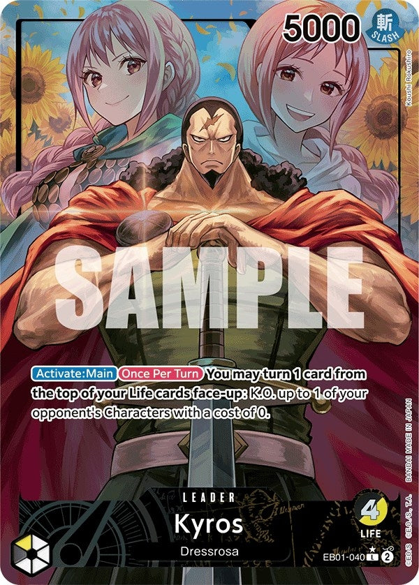 Kyros (Alternate Art) (1040) (EB-01) - One Piece Card Game Single