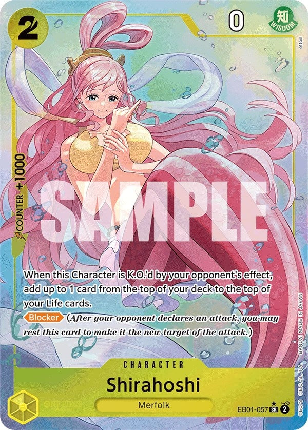 Shirahoshi (Alternate Art) (1057) (EB-01) - One Piece Card Game Single