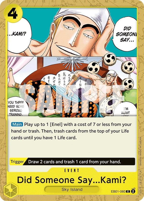 Did Someone Say...Kami? (1060) (EB-01) - One Piece Card Game Single