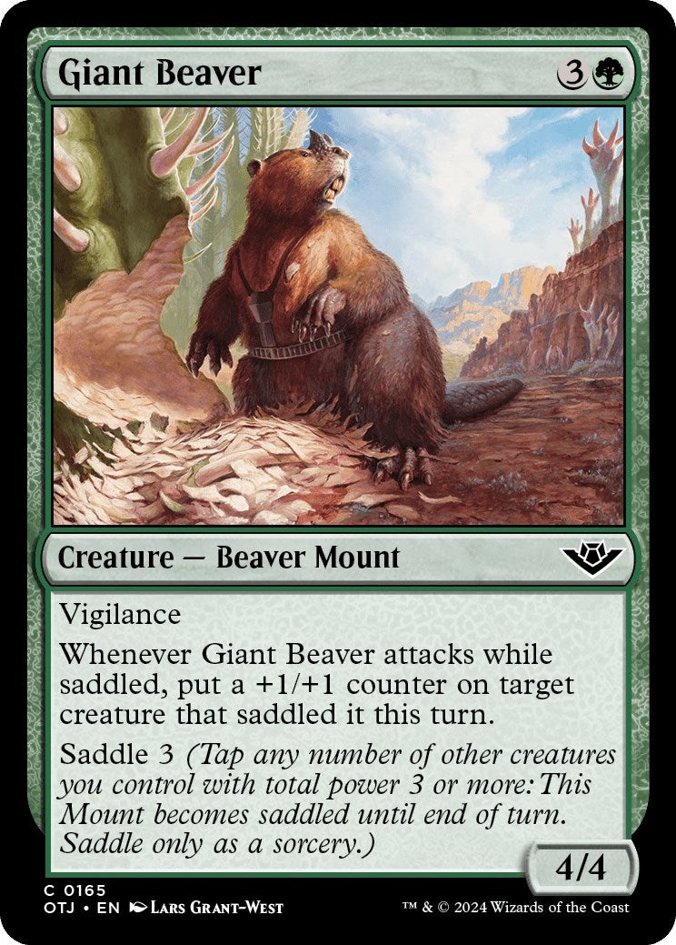 Giant Beaver (165) [OTJ] - MTG Single