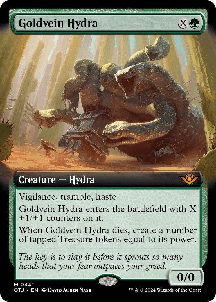 Goldvein Hydra (Extended Art) (341) [OTJ] - MTG Single