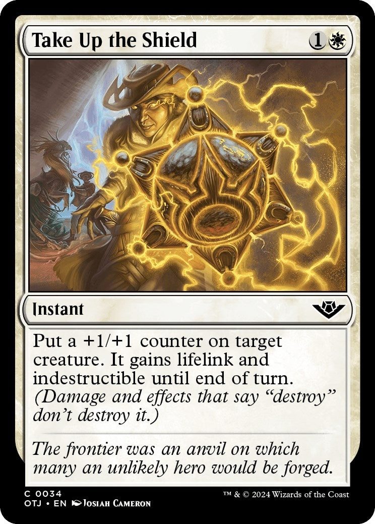 Take Up the Shield (34) [OTJ] - MTG Single
