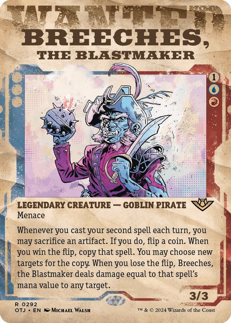 Breeches the Blastmaker (Showcase) (292) [OTJ] - MTG Single