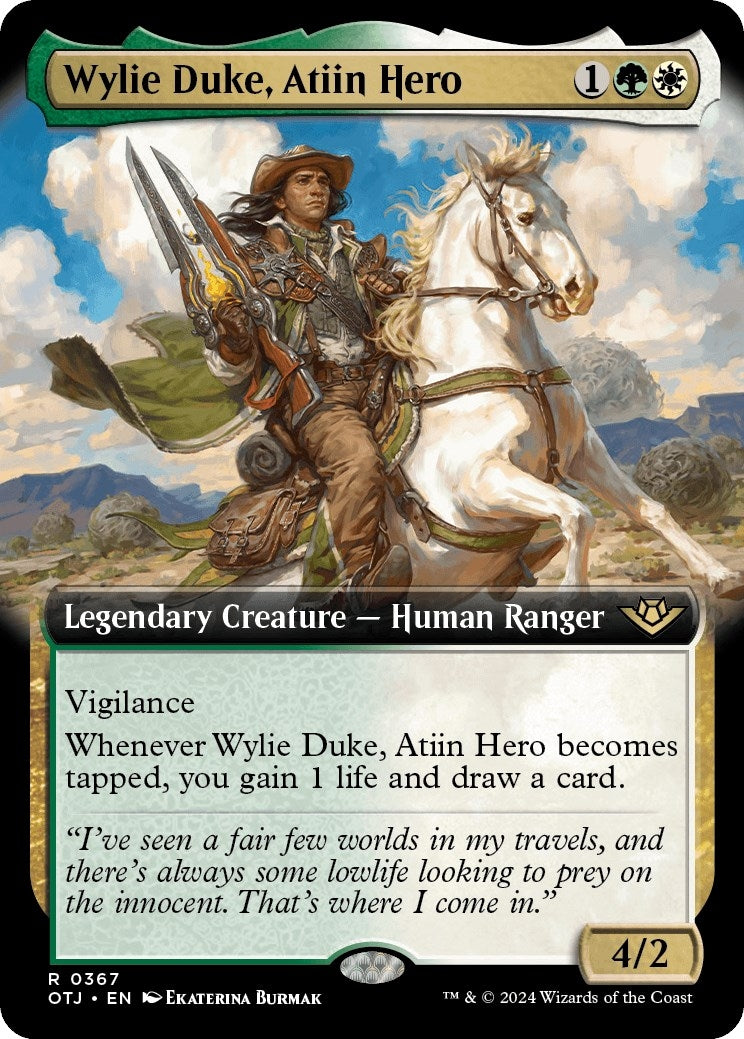 Wylie Duke Atiin Hero (Extended Art) (367) [OTJ] - MTG Single