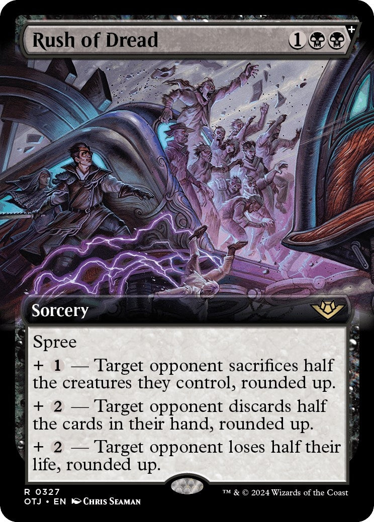 Rush of Dread (Extended Art) (327) [OTJ] - MTG Single