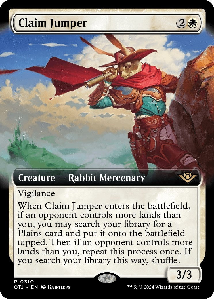 Claim Jumper (Extended Art) (310) [OTJ] - MTG Single