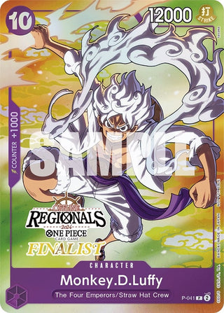Monkey.D.Luffy (041) (Online Regional 2024 Vol. 2) [Finalist] (41) (OP-PR) - One Piece Card Game Single