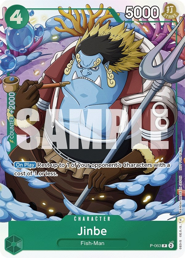 Jinbe (Event Pack Vol. 4) (63) (OP-PR) - One Piece Card Game Single
