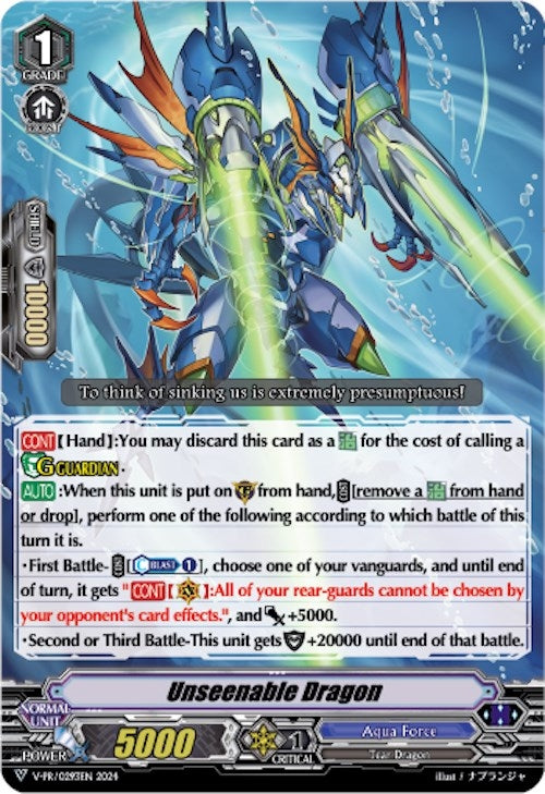 Unseenable Dragon (293) [VPR] - Cardfight Vanguard Single