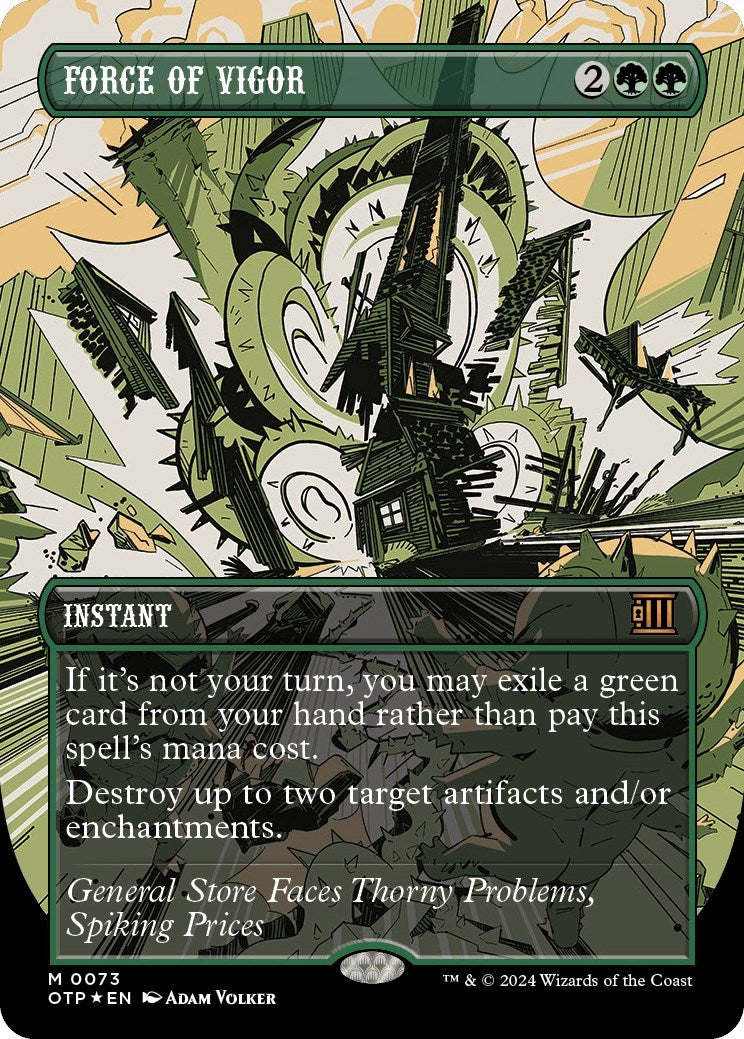 Force of Vigor (Textured Foil) (73) [OTP] - MTG Single