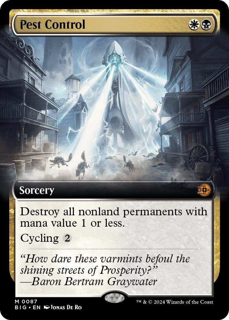 Pest Control (Extended Art) (87) [BIG] - MTG Single