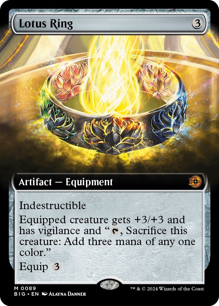Lotus Ring (Extended Art) (89) [BIG] - MTG Single