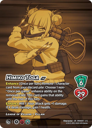 Himiko Toga (Serial Numbered) (1) [MHA7] - UniVersus Single
