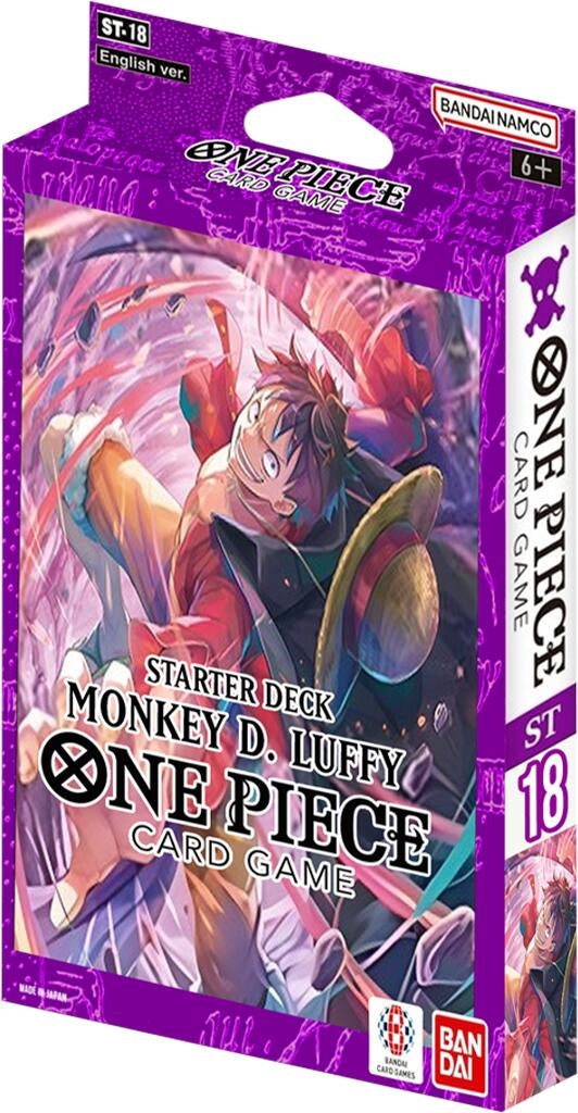 Starter Deck 18: PURPLE Monkey.D.Luffy (ST-18) - One Piece Card Game Sealed