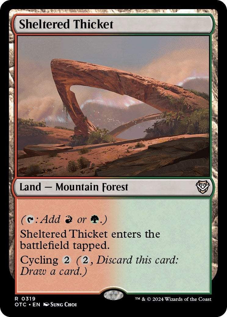 Sheltered Thicket (319) [OTC] - MTG Single