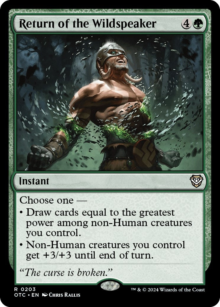 Return of the Wildspeaker (203) [OTC] - MTG Single