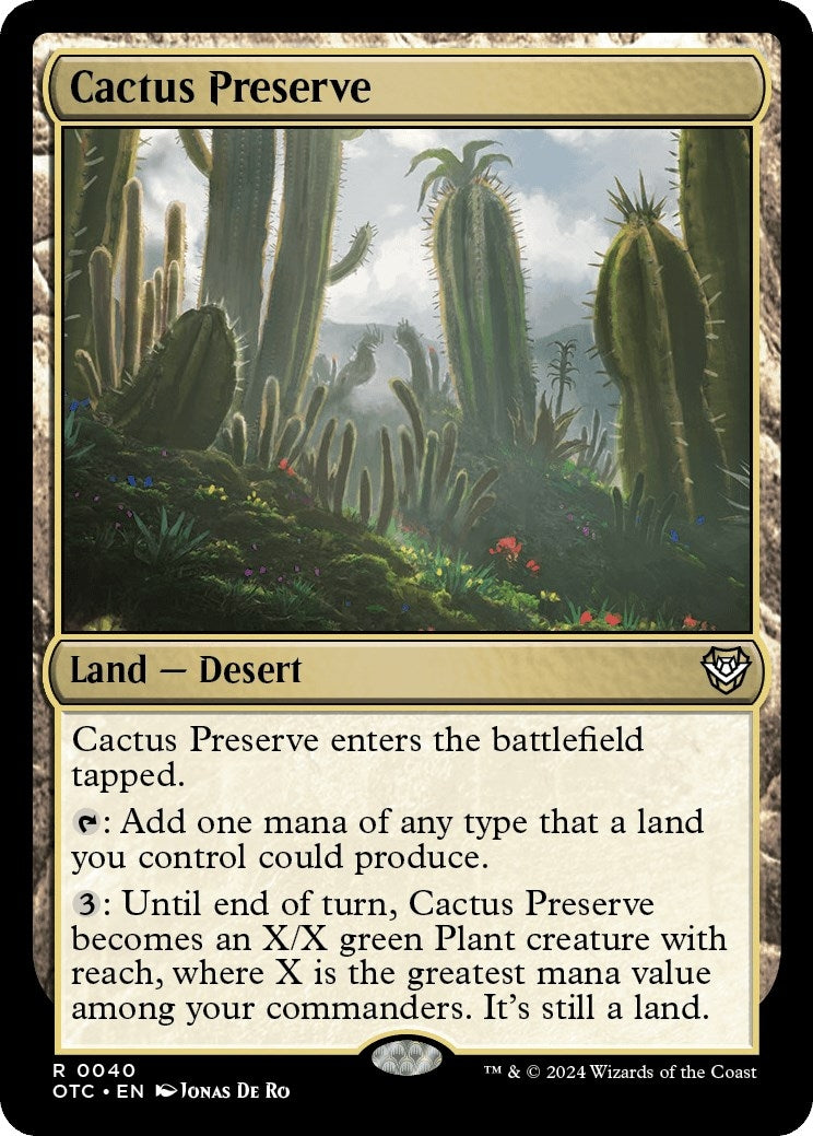 Cactus Preserve (40) [OTC] - MTG Single