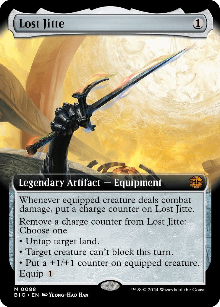 Lost Jitte (Extended Art) (88) [BIG] - MTG Single