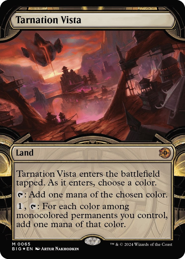 Tarnation Vista (Showcase) (Raised Foil) (65) [BIG] - MTG Single