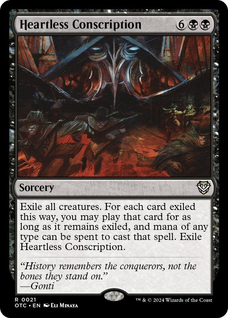 Heartless Conscription (21) [OTC] - MTG Single