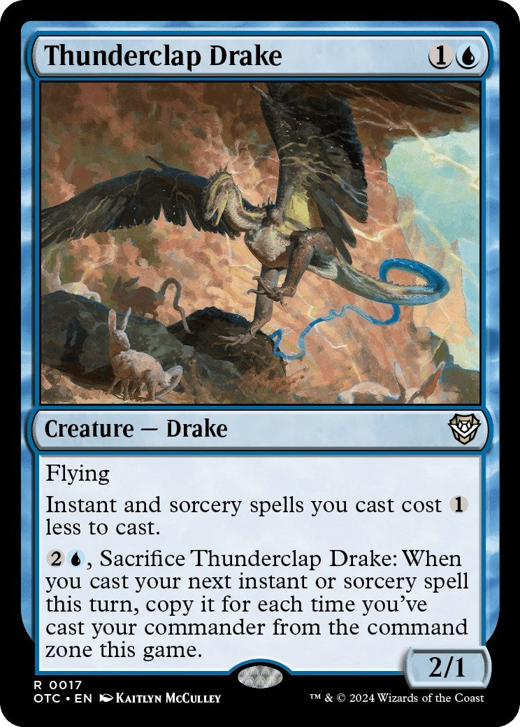 Thunderclap Drake (17) [OTC] - MTG Single