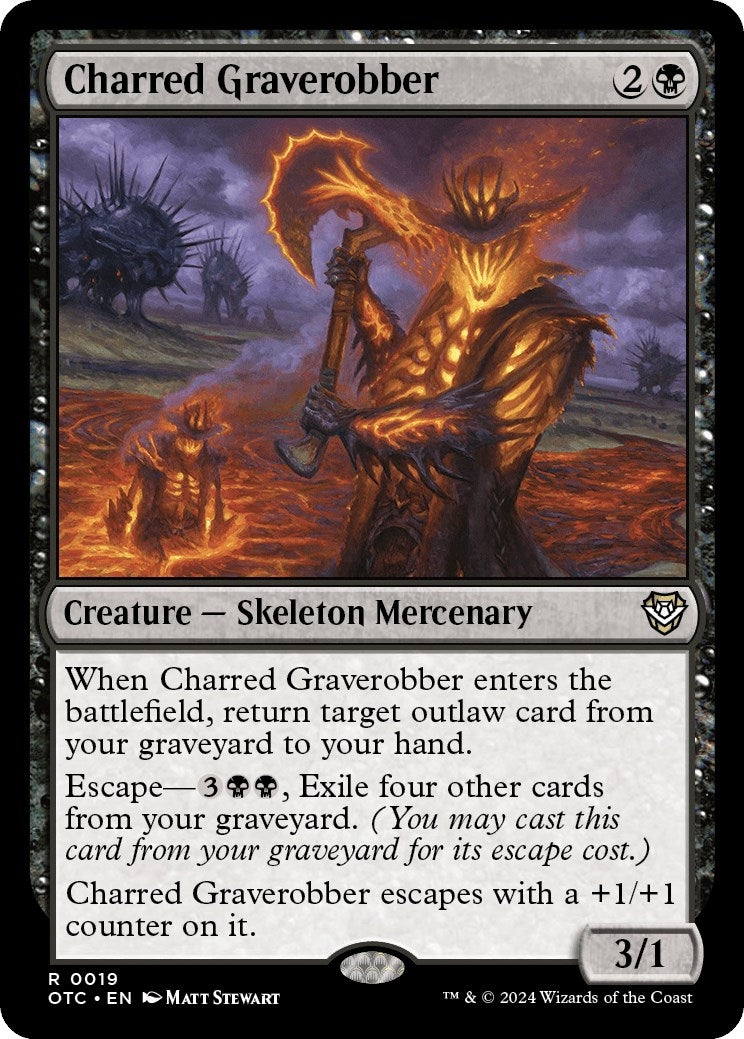 Charred Graverobber (19) [OTC] - MTG Single
