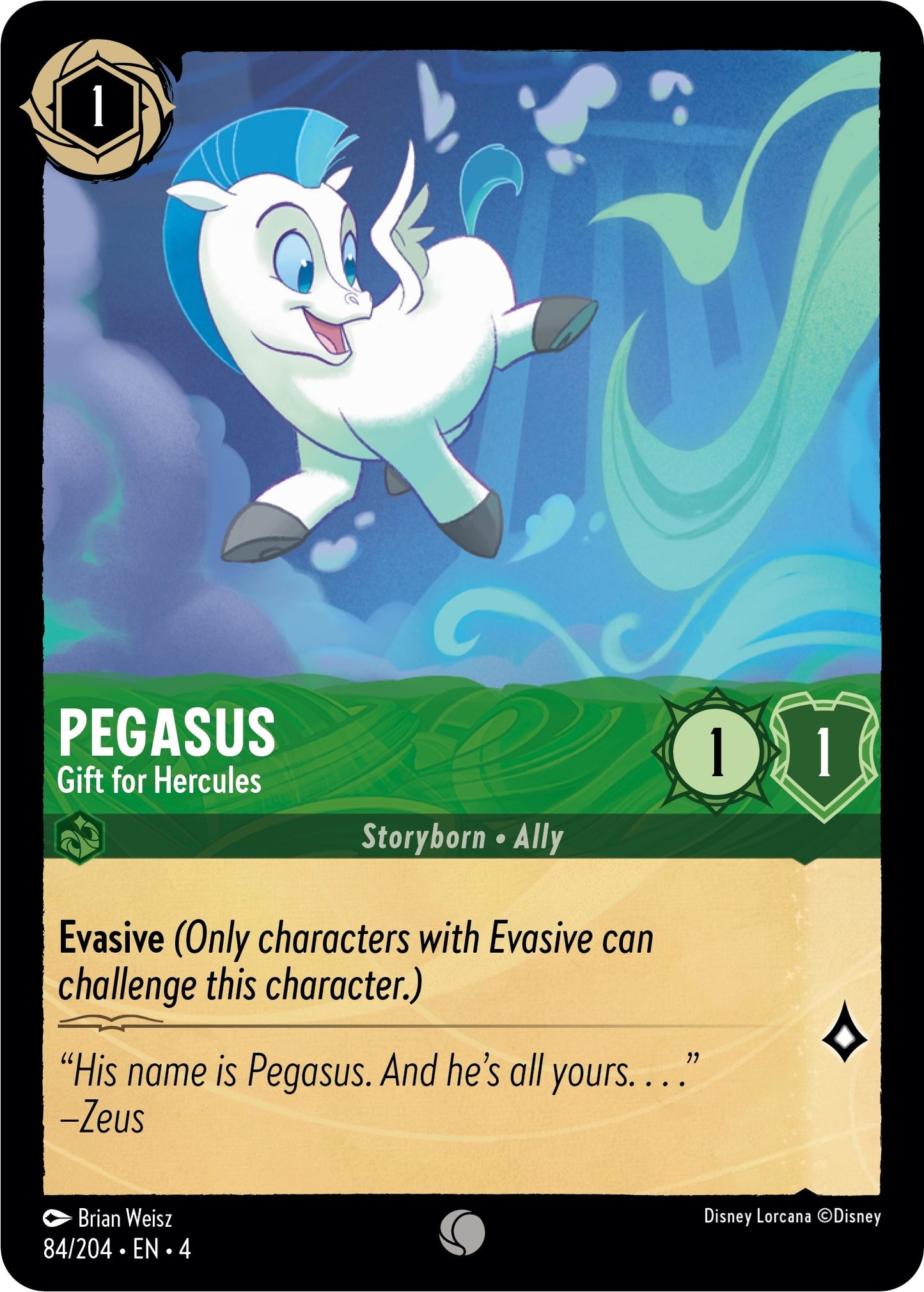 Pegasus - Gift for Hercules (84) (4) - Disney Lorcana Single