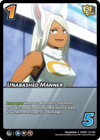Unabashed Manner (54) [MHA7] - UniVersus Single