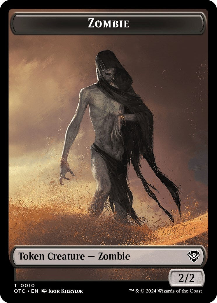 Zombie // Ox Double-Sided Token (0) [OTC] - MTG Single