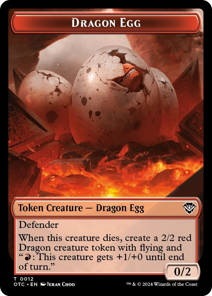 Dragon Egg // Dragon Double-Sided Token (0) [OTC] - MTG Single