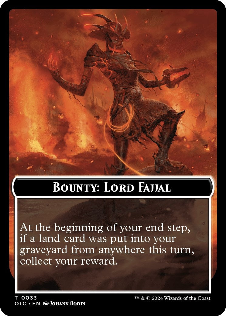 Bounty: Lord Fajjal // Bounty Rules Double-Sided Token (0) [OTC] - MTG Single