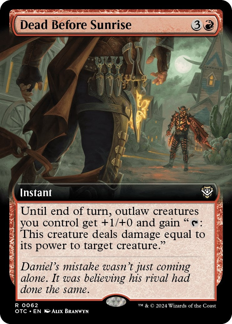 Dead Before Sunrise (Extended Art) (62) [OTC] - MTG Single