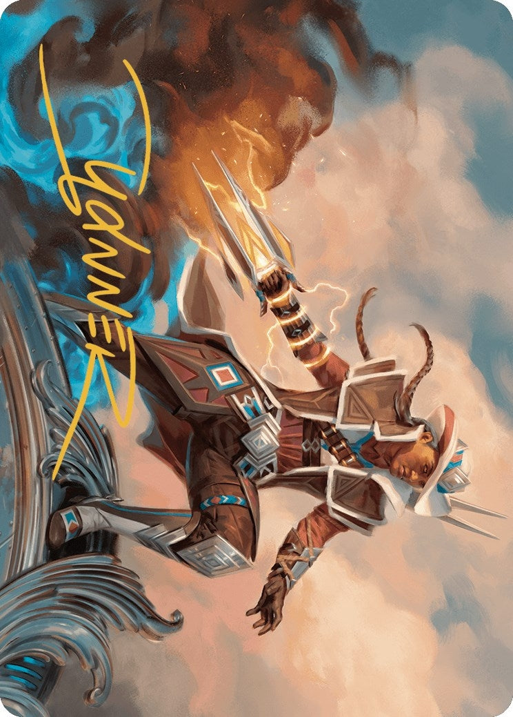 Annie Flash the Veteran Art Card (Gold-Stamped Signature) (17) [ASOTJ] - MTG Single