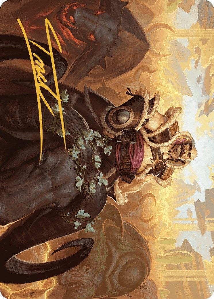 Bruse Tarl Roving Rancher Art Card (Gold-Stamped Signature) (20) [ASOTJ] - MTG Single